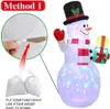 Decorazioni per feste 5 piedi Decorazioni gonfiabili di Natale Pupazzo di neve Natale gonfiabile con luci a LED per decorazioni natalizie da giardino all'aperto T230926