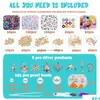 Acrylic Plastic Lucite 7200Pcs/Box 6Mm Clay Bracelet Beads For Jewelry Making Kit Flat Round Polymer Heishi Diy Handmade Accessories D Dht39