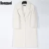 Pelliccia da donna Pelliccia sintetica Nerazzurri Cappotto invernale lungo in pelliccia sintetica rosa da donna Risvolto caldo spesso nero morbido soffice giacca ampia moda coreana 230926