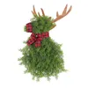 Decorative Flowers Elk Christmas Wreath Supplies Home Decor Xmas Door Hanging For Wall Office Porch Indoor Outdoor