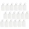 Chaveiros 100 pcs PO Keychain Retângulo Transparente Em Branco Acrílico Inserir Moldura Keyring Chave Titular DIY Split Ring269L