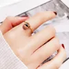 Кольца кластера YUN RUO 2023, модное круглое кольцо с кристаллами на удачу, цвет розового золота, женский подарок для вечеринки, ювелирные изделия из титановой стали, высочайшее качество, никогда