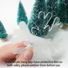 Sleutelhangers 30 stks/set Acryl Kerst Ornament Lege Sneeuwvlok Vorm Boom Hangende Decoraties Voor Kerstmis DIY Craft