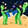 Cosplay Cosplay Volwassen Kinderen Alien Opblaasbaar Dinosauruskostuum Jongens Meisje Feestkostuum Grappig Pak Anime Fancy Dress Halloween Kostuum 230818