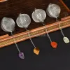 Crystal Stone Mesh Theezeefjes Theebal Koffie Vanille Kruidenfilter Diffuser Thee-ei Theewaar Accessoires