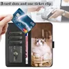 Cute Cat PU Leather Wallet Cases For Iphone 15 Plus 14 13 Pro MAX 12 11 XR XS X 8 7 6 Fashion Clound Sun Smile Flip Cover Cartoon Lovely Animal Credit ID Card Slot Holder Pouch