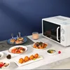 20 Litre Flat Panel Microwave Oven Small Size 6 Gears Precise Temperature Control Knob Operation Microwave