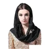 Hijabs Muslim Veil Lace Bridal Veils Black Ivory Accessories 230509 Drop Delivery Fashion Hats Scarves Gloves Wraps Dhjg2