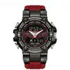 Horloges 3186 jaar trendy digitaal analoog display TPU-band Waterdicht bestendig Mode Sport Heren Coole horloges