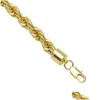 Chains 10Mm Thick 76Cm Long Rope Twisted Chain 24K Gold Plated Hip Hop Heavy Necklace For Mens Drop Delivery Jewelry Necklaces Pendant Dhxt7