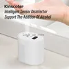 Luftfuktare Ny intelligent induktionssprut sterilisator Automatisk induktion Svål Dispenser Portabel alkohol Desinfektionssprut YQ230926