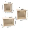 Other Pet Supplies Hamster Transparent Window 6cm Hole Wood House Hideout Guinea Pigs Bathing Container Small Animals Sand Litter Box Products 230925