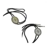 Strikjes Vintage stijl Bolo Tie voor Halloween Carnaval Party Man Tieners Kostuum Decor R7RF