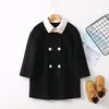 Manteau en laine pour garçons, chaussettes amples en cachemire sur les épaules, Style britannique, pardessus à Double boutonnage pour enfants, 230926