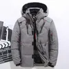 メンズダウンパーカス20度冬のメンジャケット男性ホワイトダックフード付き屋外濃いパッド入りスノーコート特大のM4XL 230925
