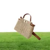 Weaven Square Tote Summer Novo bolsa de palha de alta qualidade Women039S Bolsa de designer Bolsa de viagens de praia Messenger5098182