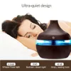 Humidifiers USB Humidifier Mist Aroma Diffuser Wood Grain Colorful Night Light 300ml Car Atomizer White Wood Grain YQ230926