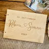 Other Event Party Supplies Personalised Wedding Guest Book Party Shower Gift Handmade Wooden Guest Book Po Album Scrapbook Wedding Keepsake 230926