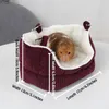 Outros suprimentos para animais de estimação Hamster ninho gaiola de rato pendurado cama quente sofá casa macia roedor rede para furão coelho cobaia brinquedos 230925