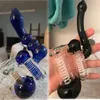 Pipa per bruciatore a nafta in vetro Bong ad acqua Pipa per fumo in vetro per sigarette per fumare Bubbler accessori per fumatori tabacco Disponibile