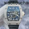 Milles Watch Automatyczny superklon KV Factory Ag WG Shell Zewnętrzna strona pierścienia Pełna 18K Platinum TableCarbon Fibre Sapphire SHIP FedEx3SBMMYZMMYZM