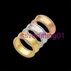 2023 Brand Classic Ring Fashion Charm Signature Four-leaf Clover Ring High-quality Stainless steel designer jewelry Letter model