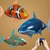 Elektrisk fjärrkontroll Flying Shark Aerial Uppblåsbar Flying Fish Wedding Toys Kids Toys Shark Manipulation