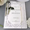 Autres fournitures de fête d'événement Album de mariage Livre d'or personnalisé avec miroir de couverture avant Signature personnalisée Graver des noms Motif européen Cadeau de fête G013 230926