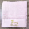 Bath Towel 10 Colors Customized Towel Embroidery Pesonalized Towels Crown with Name Spa Beauty Salon Black Purple Pink White Towel 230926