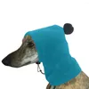 Hondenkleding Whippethoed Greyhound-pet Warm polarfleece Effen kleur pluche met bal Verstelbaar trekkoord Hoofdbedekking