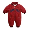 Pagliaccetti nati Neonate Vestiti Autunno Inverno Ragazzi Pile Tute calde Baseball Bebe Moda generale per nati 230925