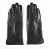 Five Fingers Gloves GOURS Winter Real Leather Glove Black Genuine Goatskin Fashion Fleece Lining Warm Soft Driving Arrival GSL028 230925