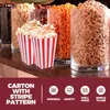 Present Wrap 10st Popcorn Box Holder Bag Paper Boxes Party Wedding Birthday Movie Candy Sanck Favor Baby Baby Treats Gästbord