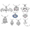 Naszyjniki wiszące 18 kgp sier miłosny życzenie naturalne perełki Owlcompassnew HeartTreasure Chestrugby Fashion Charm Pendants 20PCSL6015146 Dhhun