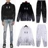 Survêtements pour hommes pull pantalon ensemble designer sweats à capuche streetwear sweat-shirts costume de sport broderie peluche lettre décoration épais sweats à capuche hommes pantalons taillesS-XL