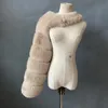 Abrigo de piel sintética para mujer, abrigo largo de piel sintética de invierno, chaquetas cálidas de moda de dos mangas, abrigo peludo para mujer, Top 230926