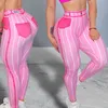 2023 Hot Sale Line Gedrukte leggings Dames Zachte Workout Panty Fitnessoutfits Yogabroek Hoge taille Gymkleding