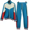 Tracksuits masculinos de alta qualidade homens treino primavera e verão casual esportes terno jaqueta feminina calças conjunto de duas peças