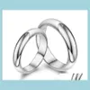 Drop Delivery 2021 Fashion Ture 925 Pure Sterling Wedding Par Rings Man and Momen lyxstilar Sier Ring Smyckemodell Nodot R255U