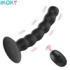 Jouets pour adultes Perles anales Forte Ventouse 10 Modes Vibrateur Sexe pour Femmes Hommes Vagin Massage de la Prostate Télécommande sans fil Butt Plug 230925