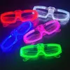 Inne imprezy imprezowe 10/20/30/40/50 PCS GLOW w ciemnych okularach oświetlić okulary LED Neon Party Favours For Dostanie dla dzieci Dorość imprezowa 230926