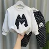 Clothing Sets Children's Sweater Set Spring and Autumn 2023 Boys' Baby Fashion Casual 2Piece Korean Version 29Y 230926