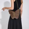 イブニングバッグ高級デザイナーファッション女性女性蝶の形をしたダイアマンテクロスボディショルダーバッグ女性レディサッチェルトート230925