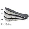 Peças de sapatos Acessórios Palmilha de aumento de altura 1 par de espuma de memória respirável rígida para levantamento de calcanhar almofadas de elevação palmilhas de elevador para unissex 230925