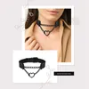 Collier ras du cou en cuir PU noir en forme de cœur, anneau d'esclave sexuel, jouets de flirt pour Couple, boutique de jeux pour adultes