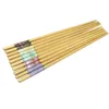 Chopsticks 2/5 Pair Marbling Chop Sticks Of Household Loaded Wood Sushi Natural Bamboo Flatware Chopstick Chinese Dinnerware Set