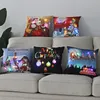 Kuddefodral LED Christmas Cushion Cover Merry Santa Claus Light Pillow Cover Christmas Lighting Pillow Case Home Decoration Year Decor 230925