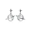 Dingle örhängen 1Pair Autentic Real 925 Sterling Silver Fine Jewelry Crystals Star GTLE2900