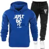 Herrspårar Mens Tracksuit Sportswear Suits Set Set Setpants Autumn Male Hoodies Sweatsuit Sports Suits Make Winter Jogging Suit X0926