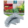 Reptile Supplies 20Piece Garden Landscape Edging Borders No Dig 16 FT Lawn Grey Plastic For Landscaping Fencing Border 230925